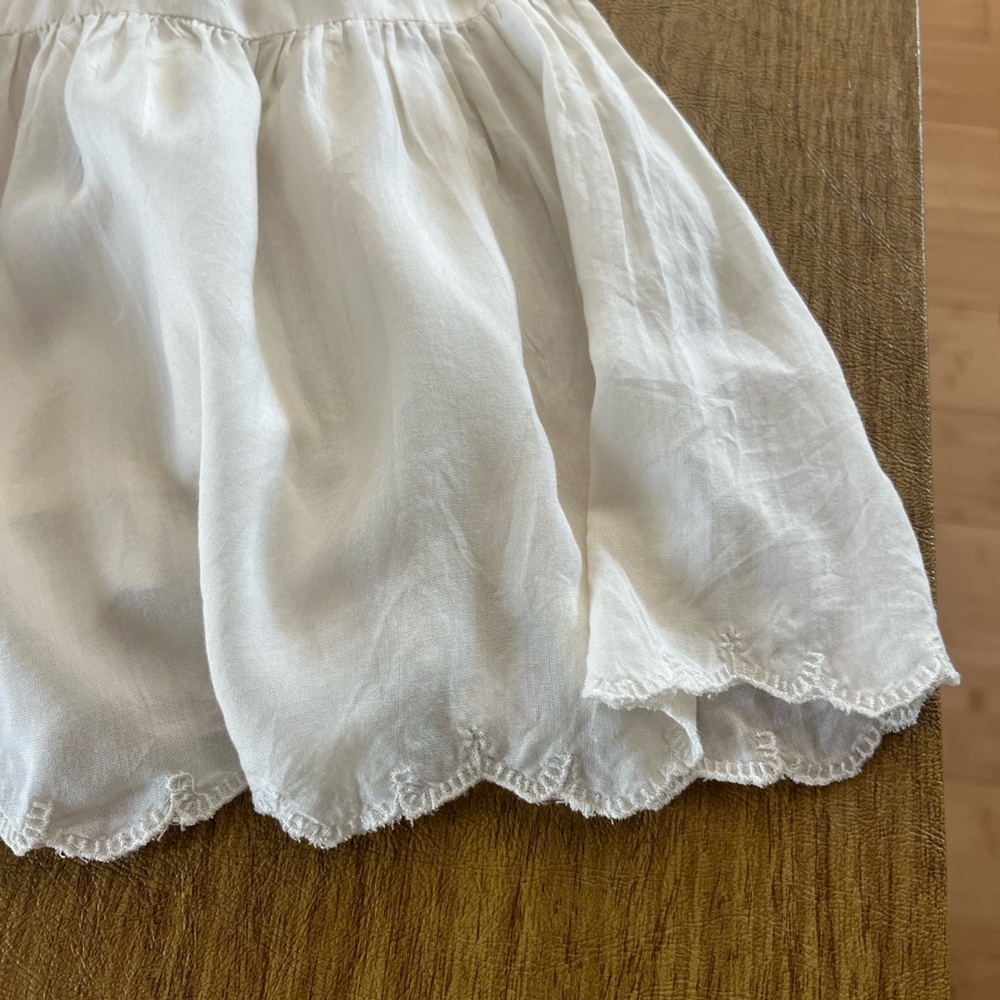 Aritizia Wilfred Sidione Cream Tiered Soft Romantic Mini Dress, Ruffles, Sz S - Picture 10 of 16